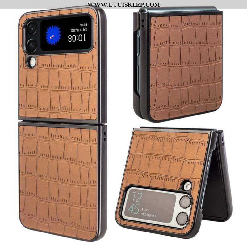 Etui do Samsung Galaxy Z Flip 4 Etui Folio Styl Skóry Krokodyla